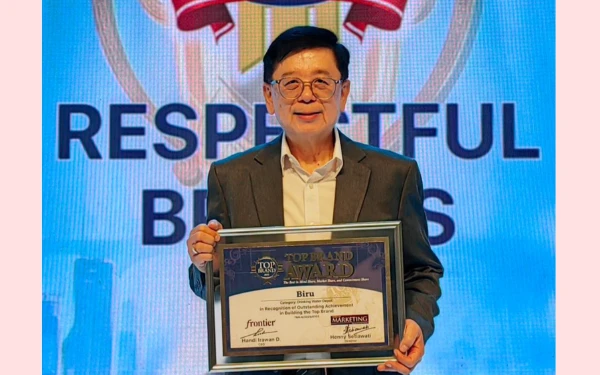 Tren Air Minum Isi Ulang Meningkat, Biru Raih Penghargaan Top Brand 2025