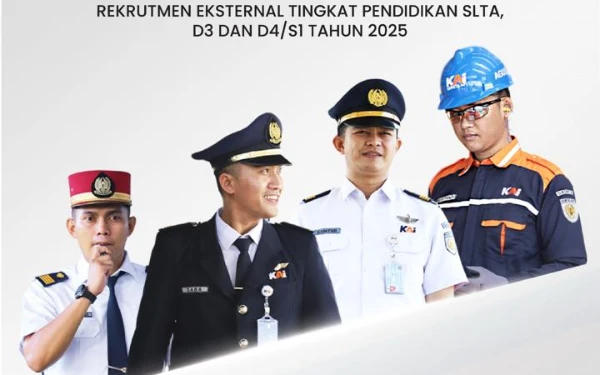 PT KAI Buka Lowongan Kerja untuk Lulusan SMA hingga S1, Berikut Info Lengkapnya
