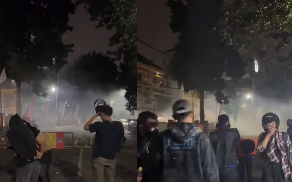 Thumbnail Berita - Ricuh Demo di Mapolresta Malang Kota, Gas Air Mata Tembus Area Rumah Sakit Saiful Anwar