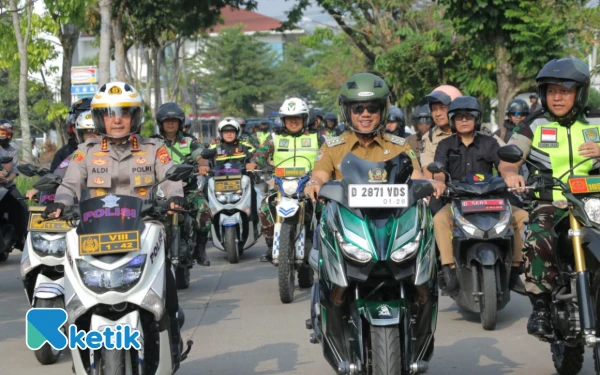 Pastikan Aman dan Kondusif, Forkopimda Kabupaten Bandung Gelar Patroli Bersama