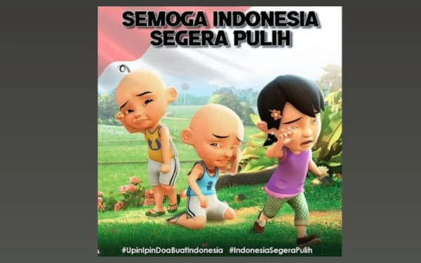 Thumbnail Berita - Upin Ipin Ikut Doakan Indonesia Segera Pulih