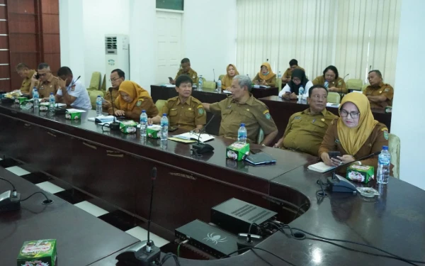 Bupati Asahan Bersama Forkopimda Ikuti Rakor Pengendalian Inflasi 2025