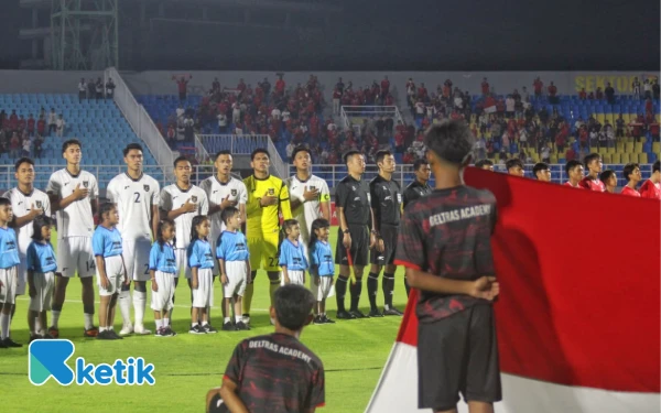 [Foto] Penampilan Perdana Timnas Indonesia vs Laos di Kualifikasi Piala Asia U-23 Sidoarjo