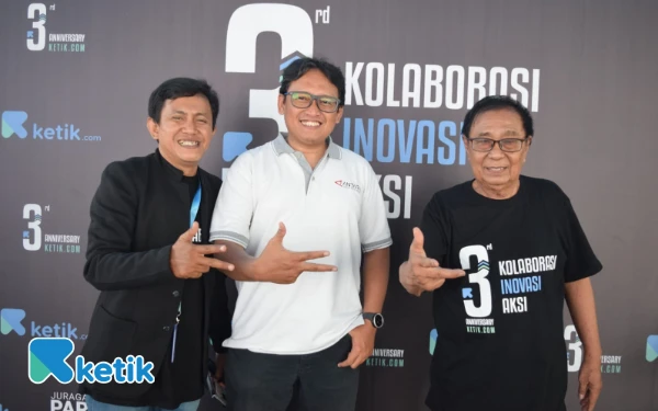 Thumbnail Berita - Kolaborasi Media Jadi Kunci, Tanggapan Asmen Komersial LKBN Antara Jatim di HUT ke-3 Ketik.com