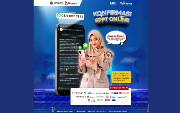 Permudah Pelayanan, Bapenda Kabupaten Mojokerto Luncurkan Layanan Konfirmasi SPPT Online via Whatsapp