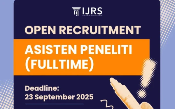 Thumbnail Berita - IJRS Membuka Rekrutmen Asisten Peneliti, Ini Kualifikasinya!