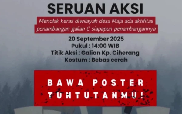 Thumbnail Berita - Aliansi Masyarakat Maja Hari Ini Gelar Demo Menentang Tambang Ilegal