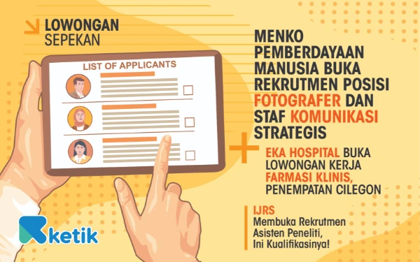 Thumbnail Berita - 3 Lowongan Kerja Sepekan: Eka Hospital hingga Kemenko PM