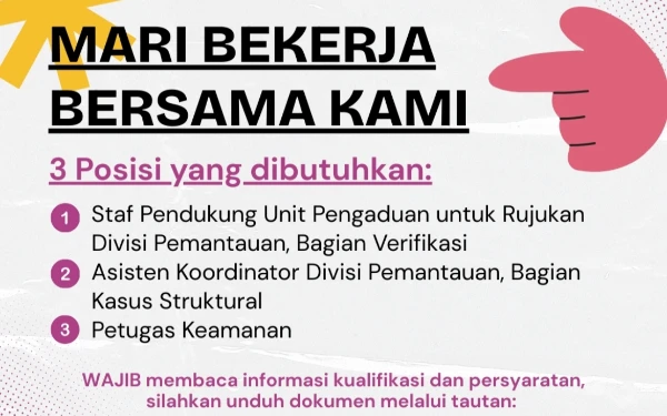 Thumbnail Berita - Komnas Perempuan Membuka Lowongan Pekerjaan, Ada 3 Posisi!