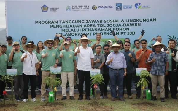 Wow! Tol Jogja-Bawen Menghijau, Bukti Nyata Sinergi Sleman, Jasamarga, dan PII Selamatkan Lingkungan