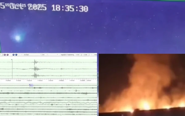 Thumbnail Berita - BRIN Pastikan Bola Api di Langit Cirebon Meteor Cukup Besar