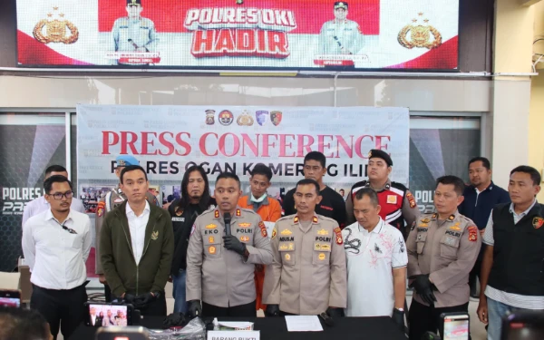 Thumbnail Berita - Kurang dari 24 Jam, Polres OKI Tangkap Pelaku Penembakan di Sungai Jeruju