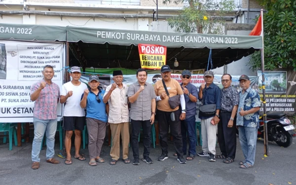 Thumbnail Berita - Fuad Benardi Tinjau Posko Limbah B3 Wisma Tengger, Warga Desak Penertiban Pabrik Emas