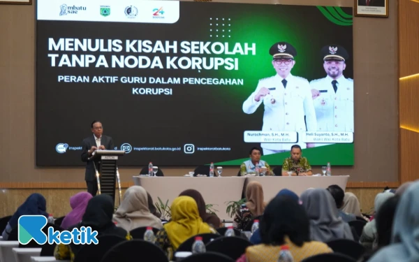 Thumbnail Berita - Perkuat Integritas Sekolah, 190 Guru di Kota Batu Dibekali Pencegahan Korupsi