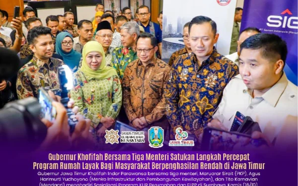 Thumbnail Berita - Gubernur Khofifah Gandeng Pusat! 3 Juta Rumah Impian Bukan Lagi Ilusi