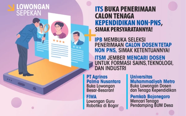 Thumbnail Berita - 7 Lowongan Kerja Sepekan: ITS hingga Pemkab Bojonegoro