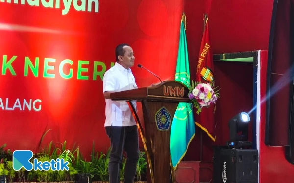 Menteri Bahlil Diteriaki Hoaks Saat Jelaskan Etanol di Hadapan Mahasiswa UMM