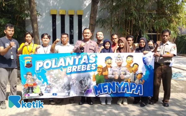 Satlantas Polres Brebes Ajak Buruh Tertib Berlalu Lintas