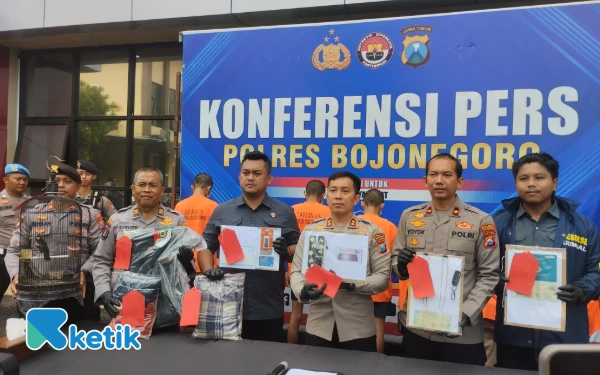 Polres Bojonegoro Bongkar Jaringan Pencurian Antarwilayah, 8 Pelaku Ditangkap