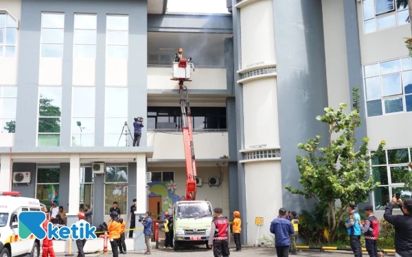 Thumbnail Berita - Wujudkan Sinergi Penanggulangan Bencana, Simulasi Tanggap Darurat Digelar di Kota Batu