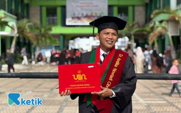 Andika Novriadi Cibro, Putra Aceh Singkil, Raih Cum Laude Wisuda S3 UINSU Medan