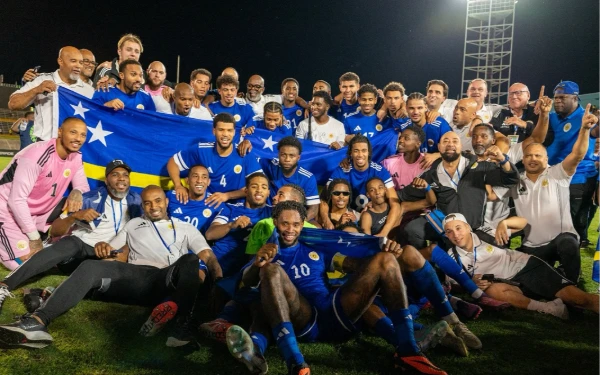 Thumbnail Berita - Lepas dari Kluivert, Curacao Ukir Sejarah Lolos Piala Dunia 2026