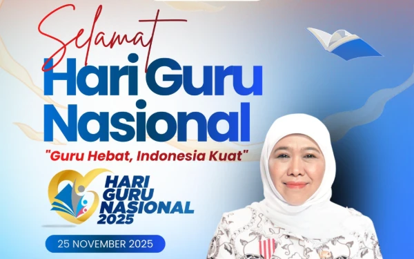 Thumbnail Berita - Gubernur Khofifah Berikan Apresiasi atas Dedikasi Guru dan Prestasi Pendidikan Jawa Timur 2025