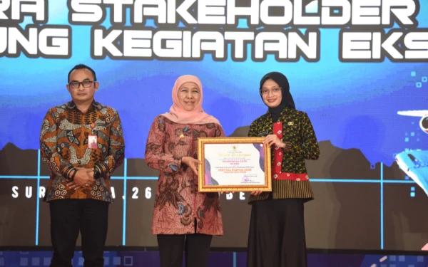 Kota Kediri Raih Penghargaan Festival Ekspor Jatim 2025, Komitmen Mbak Wali Dorong IKM Go Global