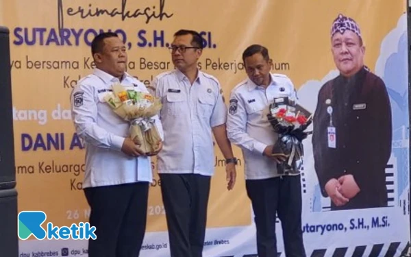 Pisah Sambut Kepala DPU Brebes Berlangsung Haru