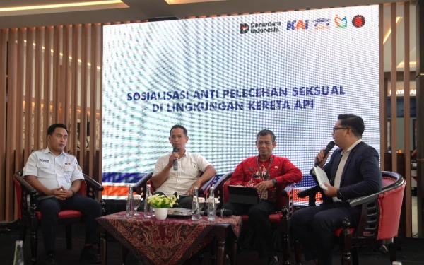 KAI Daop 7 Madiun Sosialisasikan Gerakan Anti Pelecehan Seksual di Lingkungan Kereta Api