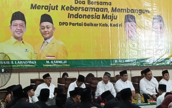 Golkar Kediri Gelar Doa bersama Ratusan Anak Yatim di Puncak HUT Ke-61