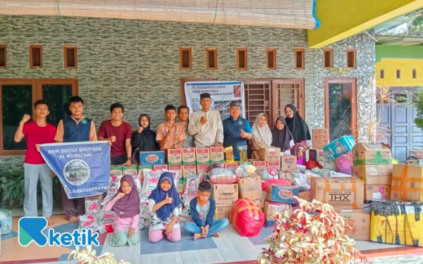 Inspiratif! Aksi Remaja Taruna-45 Naik Betor Keliling Kampung, Kumpulkan Donasi untuk Sumut