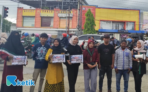 HMI Cabang Sorong Gelar Aksi Penggalangan Dana untuk Korban Banjir Sumatera, Kumpulkan Rp33 Juta