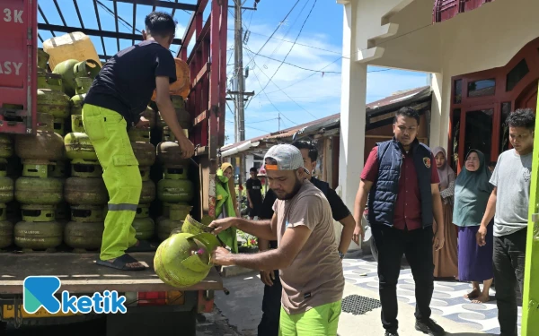 Pastikan Tepat Sasaran dan Sesuai HET, Polres Abdya Awasi Penyaluran LPG 3 Kg