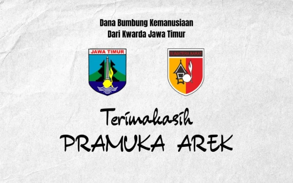 Thumbnail Berita - Kwarda Jatim Salurkan Bantuan Bencana lewat Kwarda Sumbar, Kak Januar: Segera Kami Salurkan untuk Korban