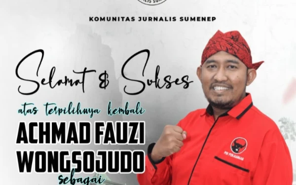 Bupati Ach. Fauzi Wongsojudo Kembali Pimpin PDI Perjuangan Sumenep