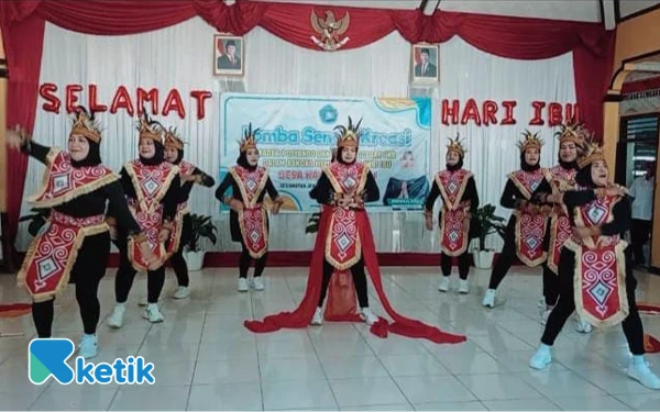 Peringati Hari Ibu, Tim Penggerak PKK Karangkemiri Cilacap Gelar Lomba Senam Kreasi