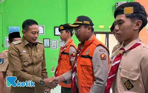 Aksi Nyata! 111 Anggota Pramuka Kota Malang Turun Jalan Amankan Nataru
