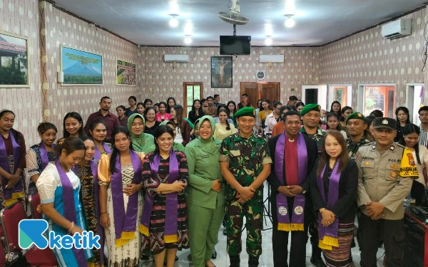 Koramil 02/Pesantren Kediri Perkuat Toleransi Lewat Kunjungan Natal 2025