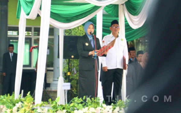 Wabup Bojonegoro Jadi Inspektur Upacara Peringatan HAB Ke-80 Kemenag