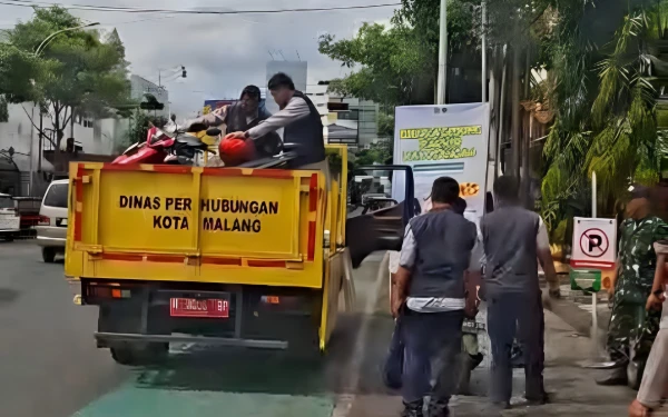 Update Hari Ketiga Sosialisasi, 6 Motor Diangkut Akibat Parkir Sembarangan di Kayutangan Heritage