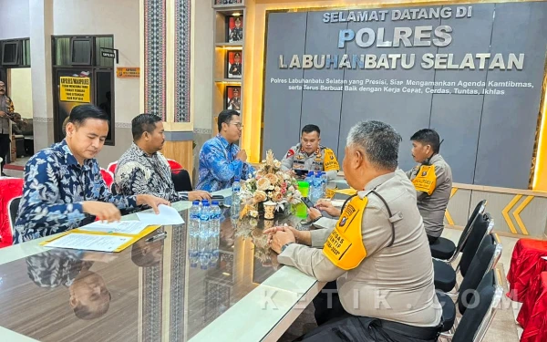 BRI Kotapinang dan Polres Labusel Perkuat Pengamanan Nasabah dan Obvit