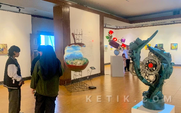 Lewat Pameran Bertajuk Garis Hijau, 47 Seniman Kota Batu Angkat Isu Lingkungan