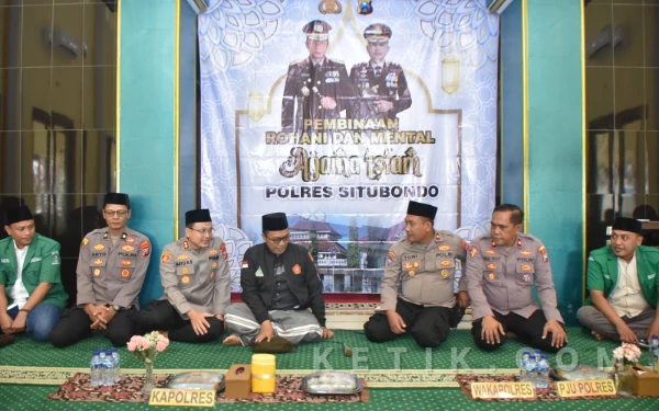 Perkuat Sinergitas, Polres Situbondo dan Ansor Gelar Pembinaan Rohani dan Mental