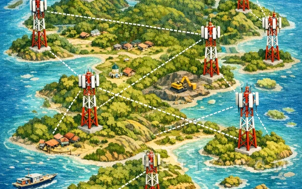 Sebaran Tower Telekomunikasi di Halmahera Selatan, Bacan dan Makian Terbanyak