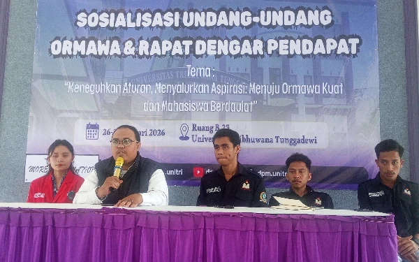 Thumbnail Berita - DPM Unitri Perkuat Pemahaman Tata Kelola Ormawa melalui Sosialisasi UUD dan Penyerapan Aspirasi