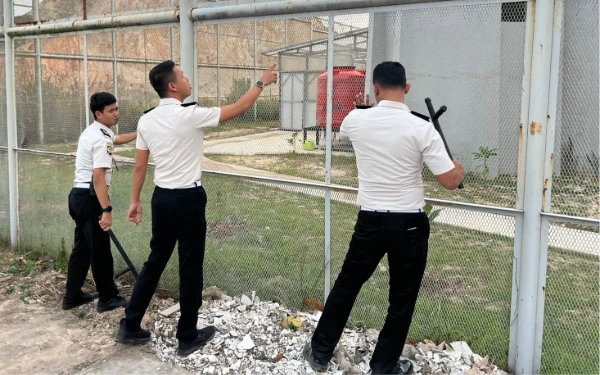 Ka. KPR Rutan Kelas IIA Batam Ajak Jajaran Laksanakan Kontrol Brandgang, Deteksi Dini Gangguan Kamtib