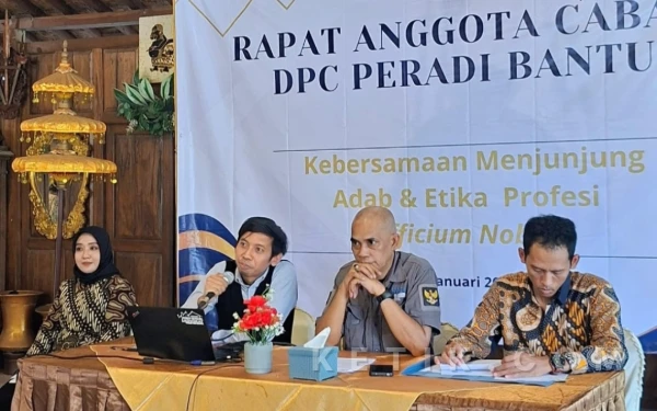 Rapat Anggota Cabang PERADI Bantul: Konsolidasi dan Mandat untuk B Halomoan Sianturi