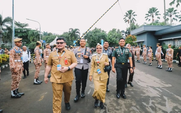 Ikuti Rakornas di Sentul, Bupati Kediri Bersama Forkopimda Siap Laksanakan Arahan Presiden Prabowo