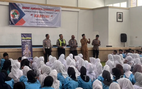 Operasi Keselamatan Semeru 2026, Polantas Bondowoso Bentuk Pelajar Jadi Agen Tertib Lalu Lintas